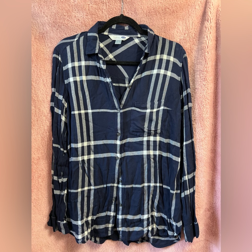 Old Navy Button Up Plaid Shirt